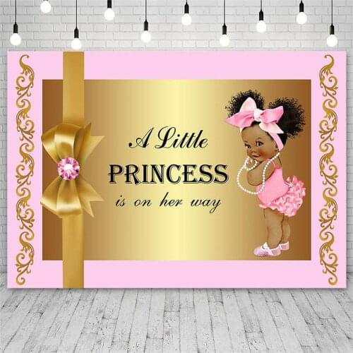 Avezano Photography Backdrop Baby Shower Little Princess Diamond Bow Girl Golden Background For Photo Studio Photozone Photocall