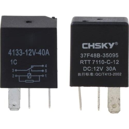 YYSD Automotive 12V 40A 5 Pin Relay Long Life Time Automotive Relays For Car