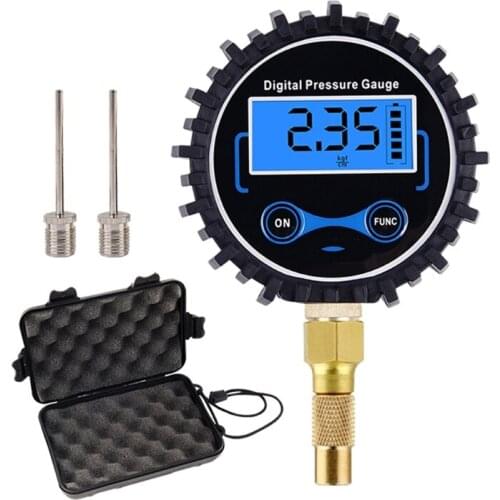 Car Air Tire Inflator with Digital Pressure Gauge LCD Large Screen Display for Car Bike Motorcycle Basketball Football