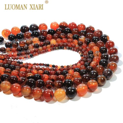 Wholesale Natural Dream Agat Chalcedony Natural Stone Beads For Jewelry Making DIY Bracelet Necklace 4/6/8/10/12 mm Strand 15