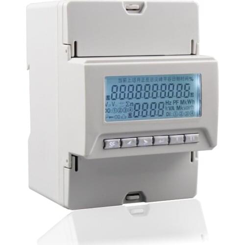 CJ-3DDY-O LCD display 3 phase din multifunctional meter multifunction power meter with RS485 communication with 1 relay alarm