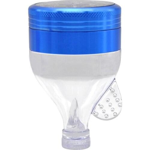 Grinde smoke accesoires funnel shape diameter 56mm 2-layer aviation aluminum smoke grinder metal grinder