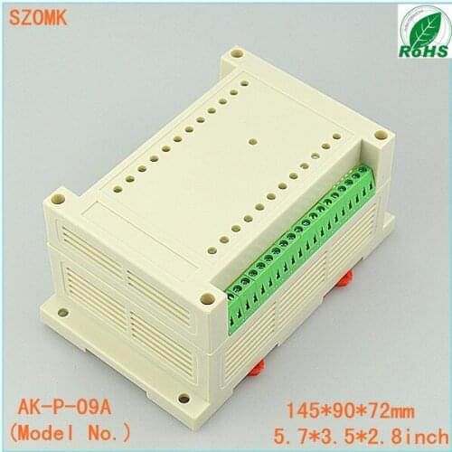 Project box electronic case with 2 pcs terminal block (10 pcs)145*90*72mm instrument housing case control box electro shocker