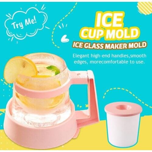 DIY Ice Cup Ice Cup Mold Ice Glass Maker Mold Ice Cube Tray Summer Bar Party Beer Ice Cocktail Cold Drinking Tool Freezing Mold