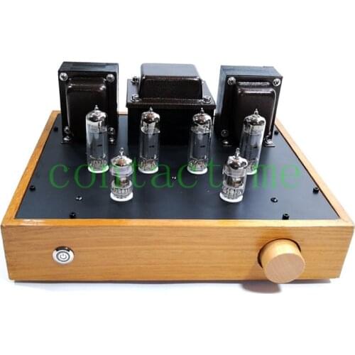 Good sound Dynaco 6P14/EL84 push-pull circuit amplifier,output power 10W*2, 12AX7 push. Frequency response 20HZ-30KHZ