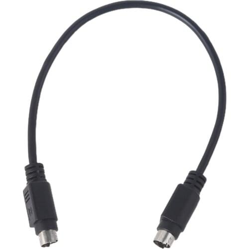 PS/2 Data Cable 1FT High Quality Copper Core Wire Male to Male Plug Power Adapter Cable for PC Mac Linux Keyboard Mouse