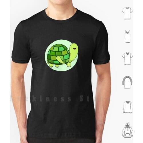 Kawaii Tortoise T Shirt DIY Cotton Big Size S-6xl Kawaii Kawaii Art Kawaii Animal Kawaii Tortoise Cute Cute Animal Cute