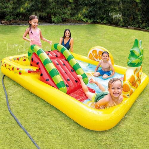 Summer Childrens Water Slide Inflatables For Kids Backyard Water Park Childrens Slide Fun Lawn Water Slides Pools For Outdoor
