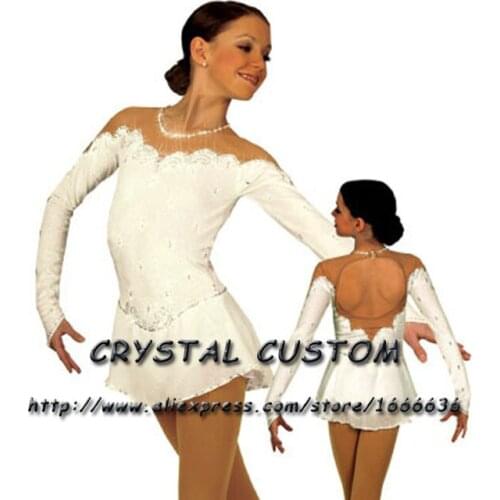 Hot Selling Ice Skating Dresses For Girls Spandex Graceful New Brand Figure Skating Competition Dress Customized DR2653