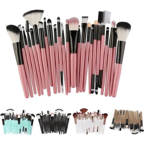 MAANGE 25Pcs/Set Foundation Loose Powder Blush Makeup Brushes Cosmetic Tools