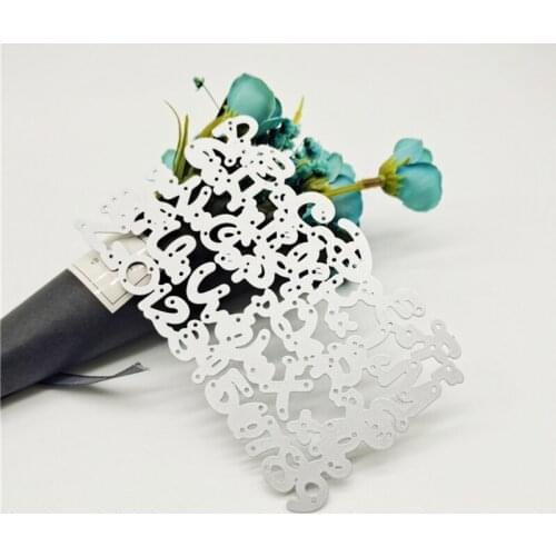 P15D Letter Number Metal Cutting Dies Stencil DIY Scrapbooking Album Paper Card Mold