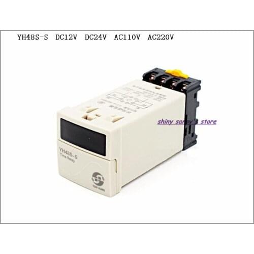 Upgrades YH48S-S DH48S-S DC12V DC24V AC110V AC220V Multifunction Digital Timer Relay On Delay 8 Pins SPDT Repeat Cycle Brand New