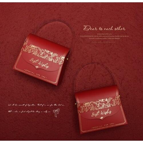 20pcs European style wedding candy box wedding portable wedding candy bag wedding creative ins candy box carton gift box