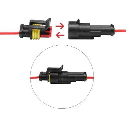 708 Pieces Of 12V Waterproof Car Wire Connector Terminal Classification Kit Male And Female Terminal Connector Accessories