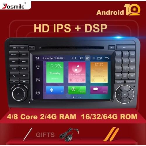 IPS 4GB Android 10 Car DVD Player For Mercedes Benz CLASS ML W164 X164 ML350 ML300 GL500 ML320 ML280 GL350 Multimeida GPS radio