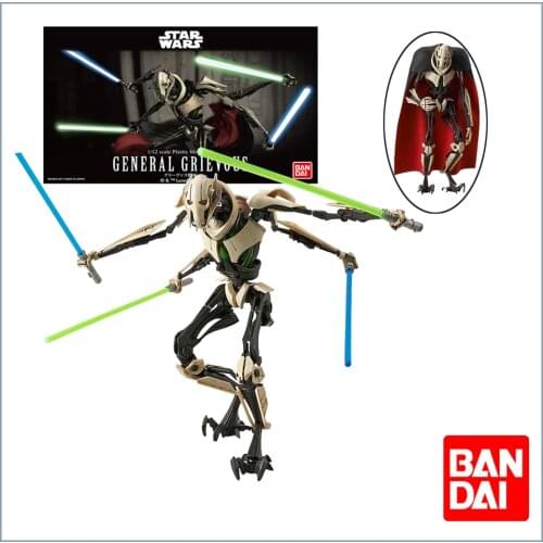 Bandai Star Wars 1/12 General Grievous Anime Figures Assembly Model Assembling Collection Toys Birthday Present