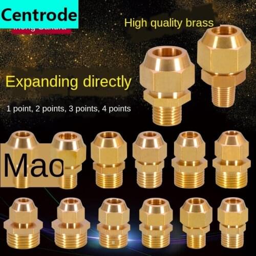 Pipe Fittings Outer Wire Flaring Direct Copper Pipe Expansion 1/8IN 1/4IN 3/8IN 1/2IN Expansion 6/8/10/12/14/16mm Pipe Joint