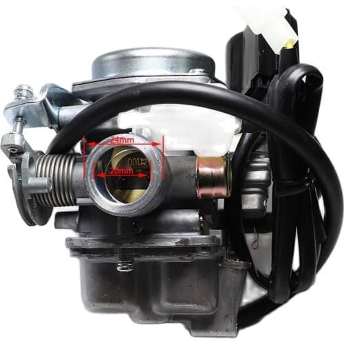 20mm Big Bore Carb CVK Motorcycle Carburetor PD20J For Chinese GY6 50cc 60cc 80cc 100cc 139QMB 139QMA Scooter Moped ATV Go-Kart