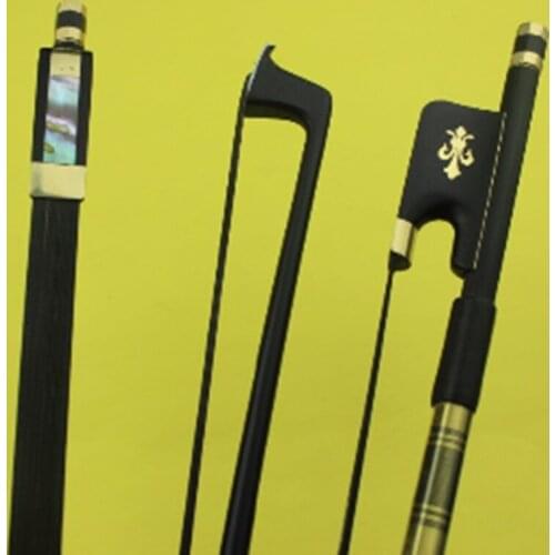 Hot Sale PRO High Quality Black Carbon Fiber Viola Bow Black Horse Hair Free Shipping