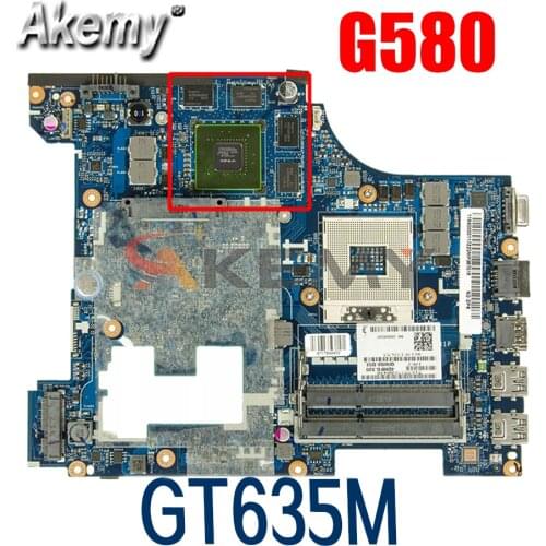 Laptop motherboard For LENOVO G580 GT635M HM76 15' Inch Mainboard QIWG5 G6 G9 LA-7981P 90001747 SLJ8E N13P-GLR-A1