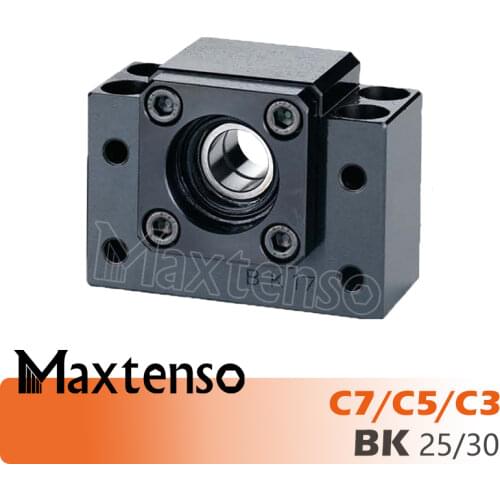 MAXTENSO Support Unit Professional BK25 BK30 Fixed-side C3 C5 C7 with BF25 BF30 for ball screw TBI sfu Premium CNC Parts