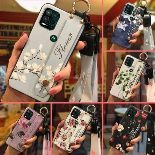 New Arrival Kickstand Phone Case For Moto G Stylus 5G Lanyard Anti-dust Fashion Design Back Cover