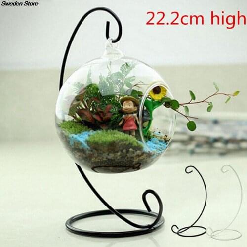 Wholesale 1PCS 23CM Fashion Metal Stand Air Plant Terrarium Planter Hanging Display Rack For Home Decoration