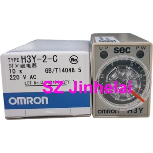 OMRON H3Y-2-C 220VAC 1S 5S 10S Authentic original Time relay реле времени