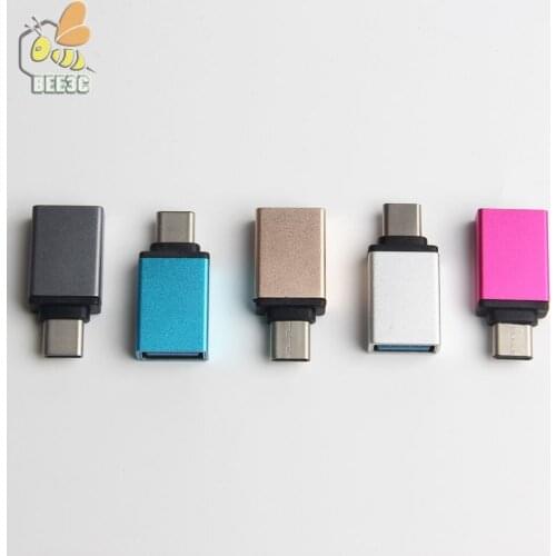C male to A femal Metal USB C type-c Type C Male to USB 3.0 Female Converter Adapter OTG for Macbook Super book ZUK huawei 500