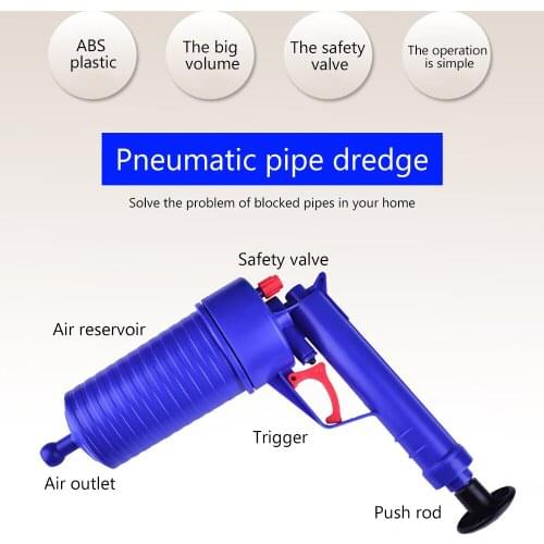 Air Pump Pressure Pipe Plunger Drain Cleaner Sewer Sinks Basin Pipeline Clogged Remover Bathroom Kitchen Toilet Cleaning Tools