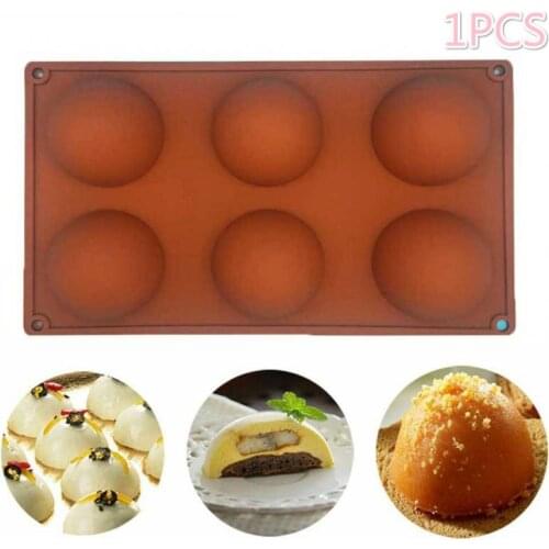Half Sphere Silicone Soap Molds Bakeware Cake Decorating Tools Pudding Jelly Chocolate Fondant Mould Ball Shape Biscuit Tool