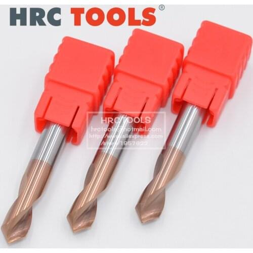 Q9-10Dx90ax75L HRC55 Tungsten Steel Carbide double flute chamfer End Mill Bit Milling Cutter Tools