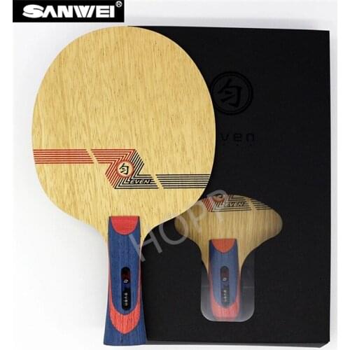 SANWEI Table Tennis Blade WHITE EVEN BY 10 plywood+ 9 Soft Carbon for 40+ ping pong racket bat paddle