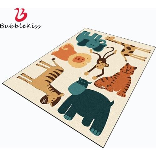 Bubble Kiss Modern Cartoon Carpet for Home Living Room Lovely Animal Pattern Bedroom Rug Customized Balcony Decoration Door Mat