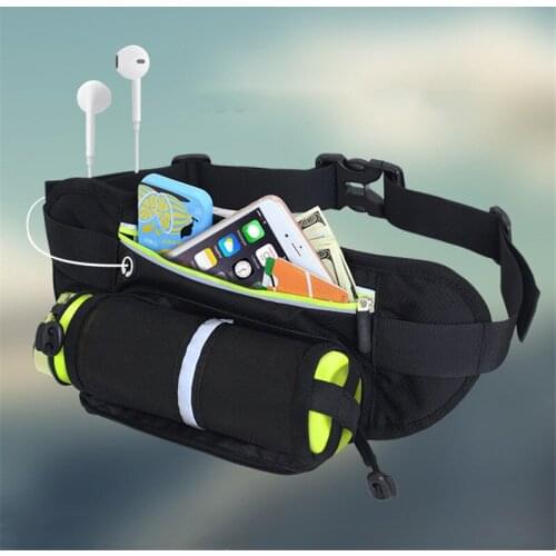 Sport Waist Bag Women Fanny Pack Red Black Outdoor Running Riding Marathon Multifunction Hidden Kettle Phone Money Belt Bags Men