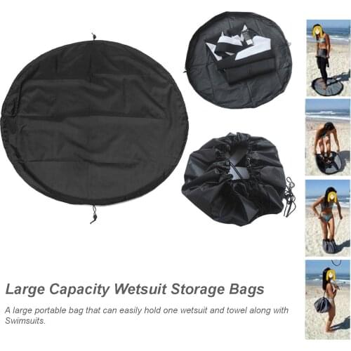 Wetsuit Storage Bags Swim Drawstring Sling Bag Wetsuit Changing Mat Wet Bag Waterproof Dry-Bag for Swimming Beach Surfers Travel
