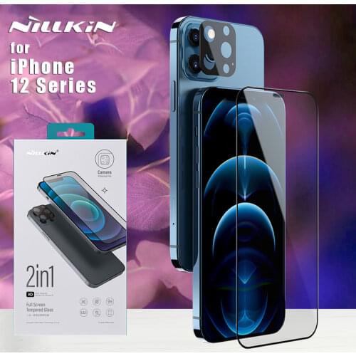 Nillkin 2-in-1 HD full screen tempered glass for Apple iPhone 12 Pro Max Glass Full Cover Tempered Glass for iPhone 12 Pro Mini