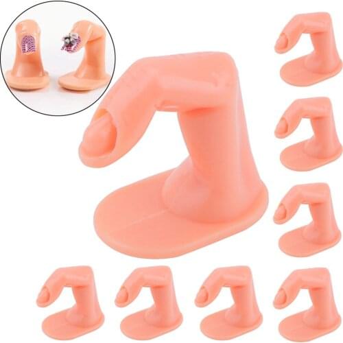 1/5/10pcs Fake Nails Nail Art Printer Model Practice Training Finger False Tips For Hand UV Gel Manicure Beauty Display Tools