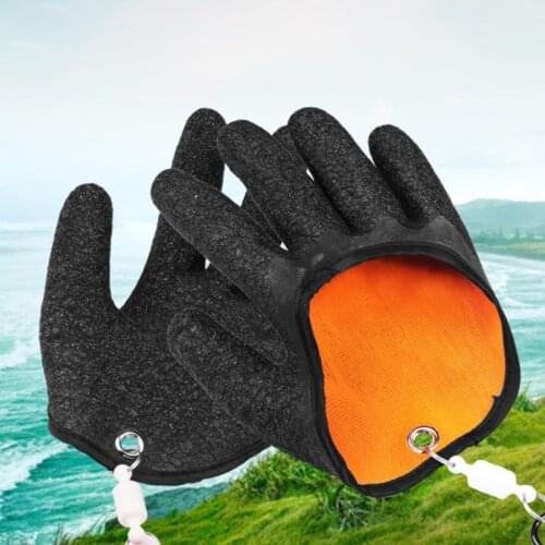 1 pair Fishing Gloves to Protect the Hands from Stabbing and Scratching Fishermen Fishing Supplies