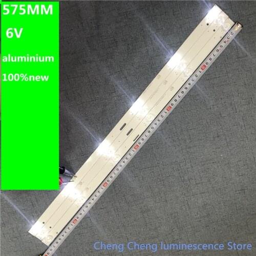 12Pieces/lot FOR HD32-D2 LCD TV backlight strip RH43-D3202X-06A-JF JL.D32061235-017IS-F 575MM 6V 6LED