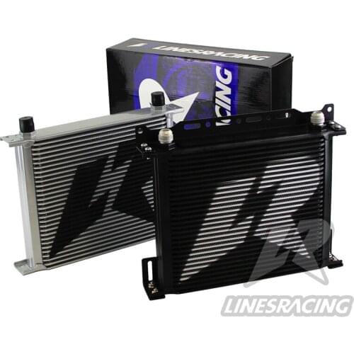 30 Row Engine Stacked Plate Oil Cooler Aluminium AN10 Universal+Mounting Bracket