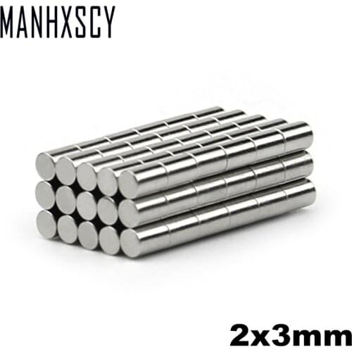5000pcs Neodymium N35 Dia 2mm X 3mm Strong Magnets Tiny Disc Nd-Fe-B Rare Earth For Crafts Models Fridge Sticking magnet 2x3mm