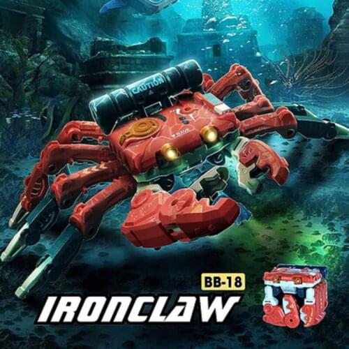 52TOYS BeastBox Crab Animal Deformation Robots BB-16 BB-18 Hermit Crab Transformation Animal Action Figure Toys Kids Gifts