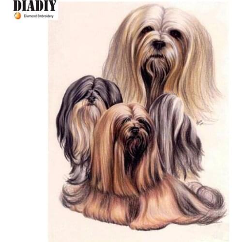 5d Diy,Diamond Painting Cross Stitch,Diamond Mosaic,Needlework,Crafts,Full Diamond Embroidery,Animal,dog,Painting,home decor