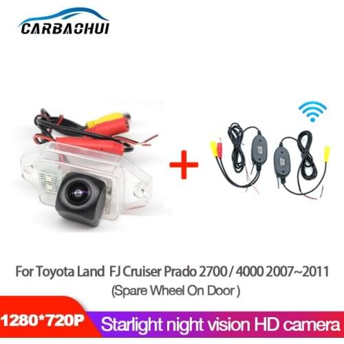 Car Rear View Back Up Reverse Camera For Toyota Land FJ Cruiser Prado 2700 4000 2007~2011 CCD ful HD Night Vision high quality