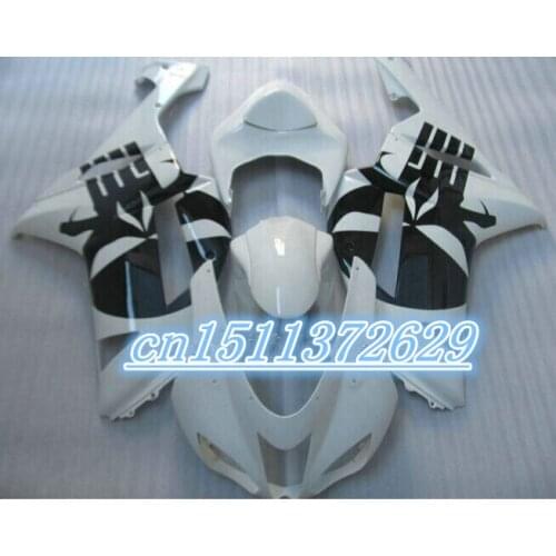 Dor-fit for Kawasaki ZX-6R fairings 07 08 white black ninja 636 zx6r 2007 2008 motorcycle fairing kit D