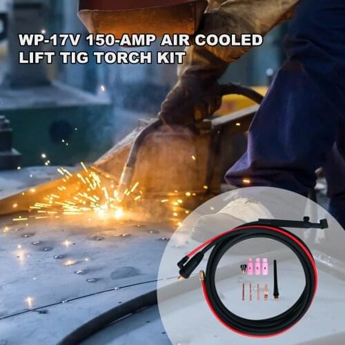 WP-17V Lift TIG Torch 150Amp 12ft Cable Air Cooled Welding Tool with 35-50 Connector for TL-195S TL-200M TL-200T