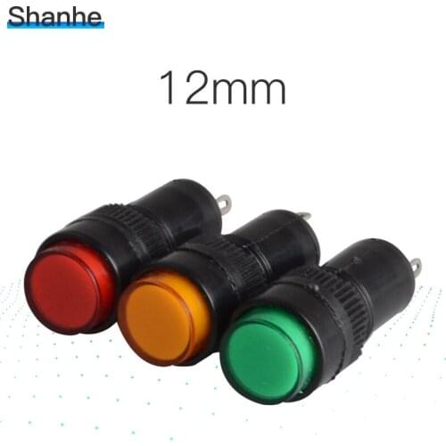 NXD-212 Indicator pilot light signal light often work with push button switch 12mm
