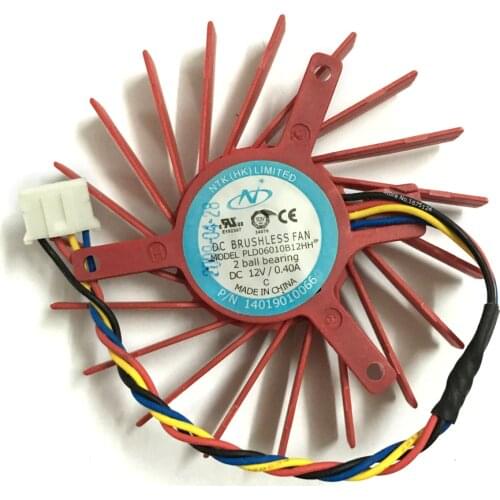 Computer Diameter 60mm 0.4A PLD06010B12HH GPU Cooler Fan For ATI HD4850 V7800 V7800 V5800 V5900 Graphics Card Cooling