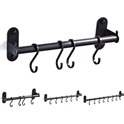 Kitchen Organizer Rack Bathroom Hanger Wall Mounted Dish Drying Rack Knife Shelf Pot Storage Holder Spoon Hooks Kitchen Items